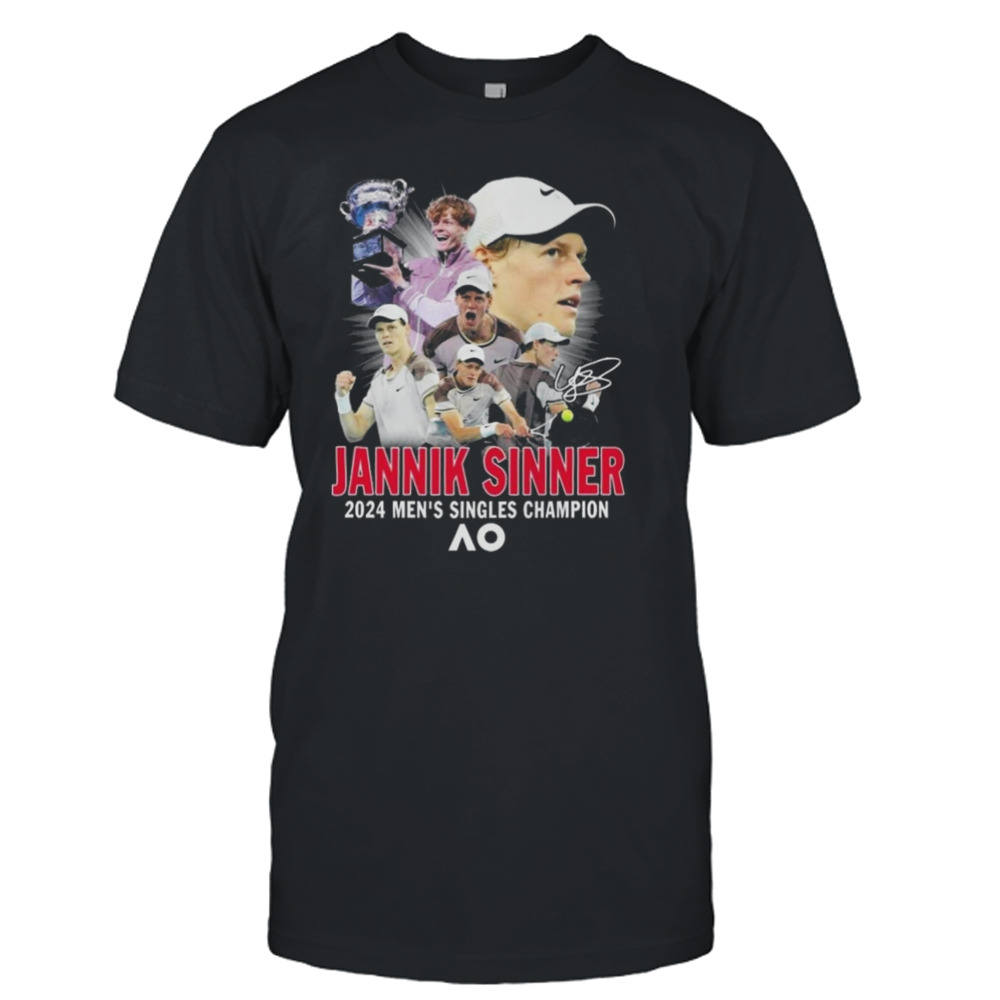 Jannik Sinner 2024 Men’s Singles Champion At Ao Signature T-shirt
