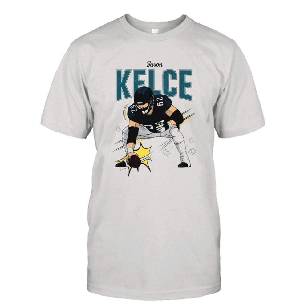 Jason Kelce heavyweight cartoon shirt