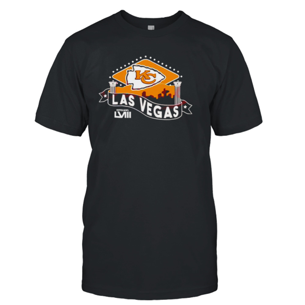 Kansas City Chiefs football Las Vegas super bowl LVIII football shirt
