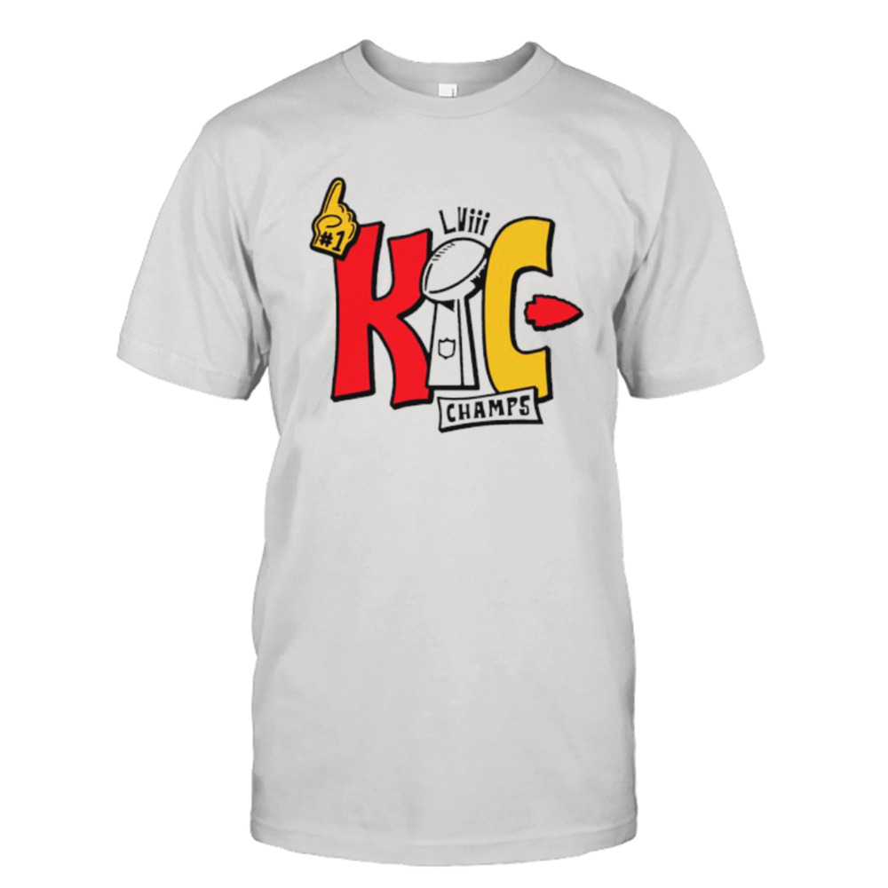 LVIII Kansas City Chiefs champs football shirt