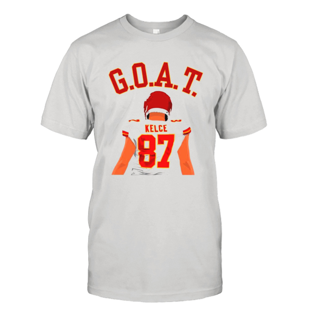 The GOAT Travis Kelce Kansas City Chiefs Player shirt