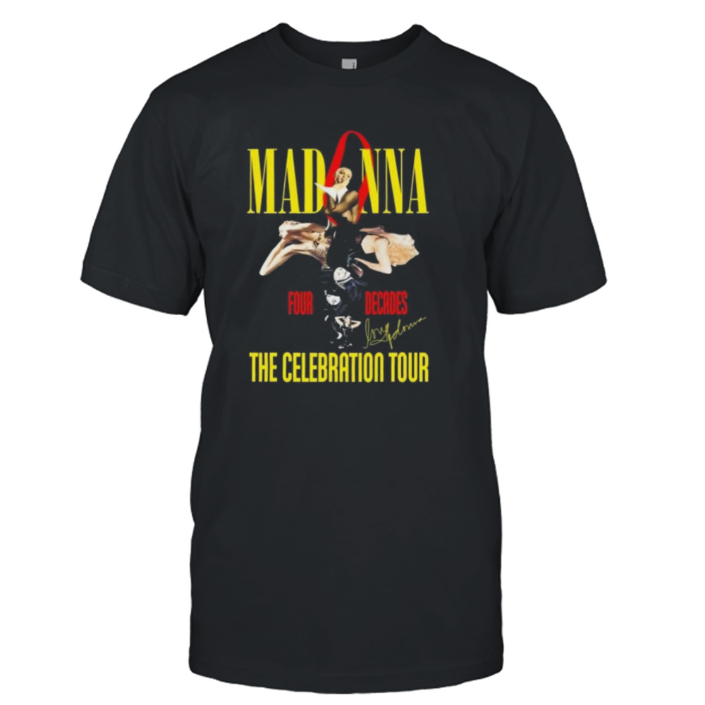 Madonna Four Decades The Celebration Tour Signatures shirt