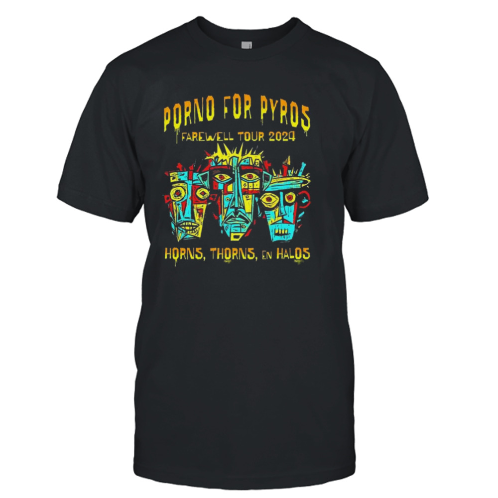 Porno For Pyros Farewell Tour 2024 Horns Thorns En Halos T-shirt