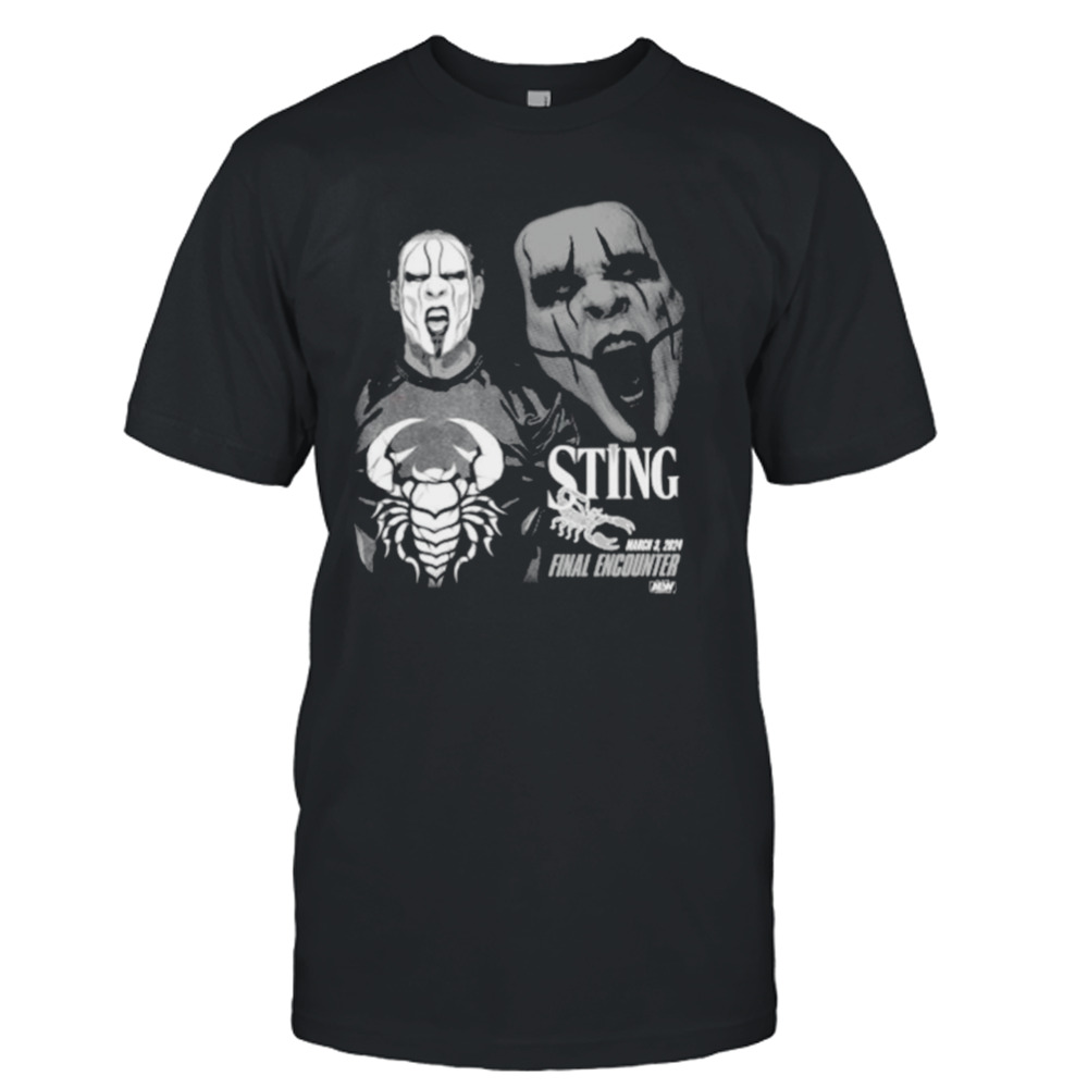 All Elite Wrestling Sting Final Encounter retro shirt