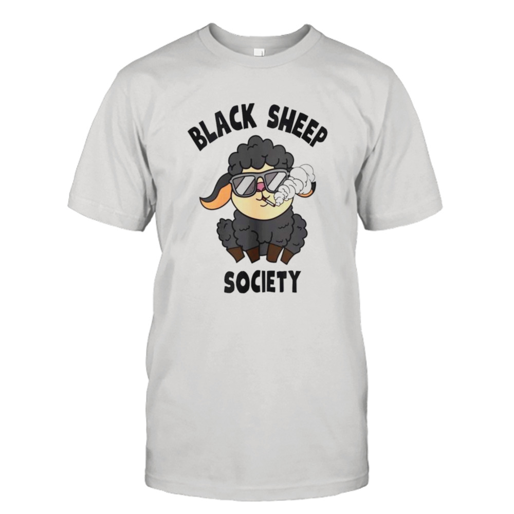 Black sheep society smoking shirt