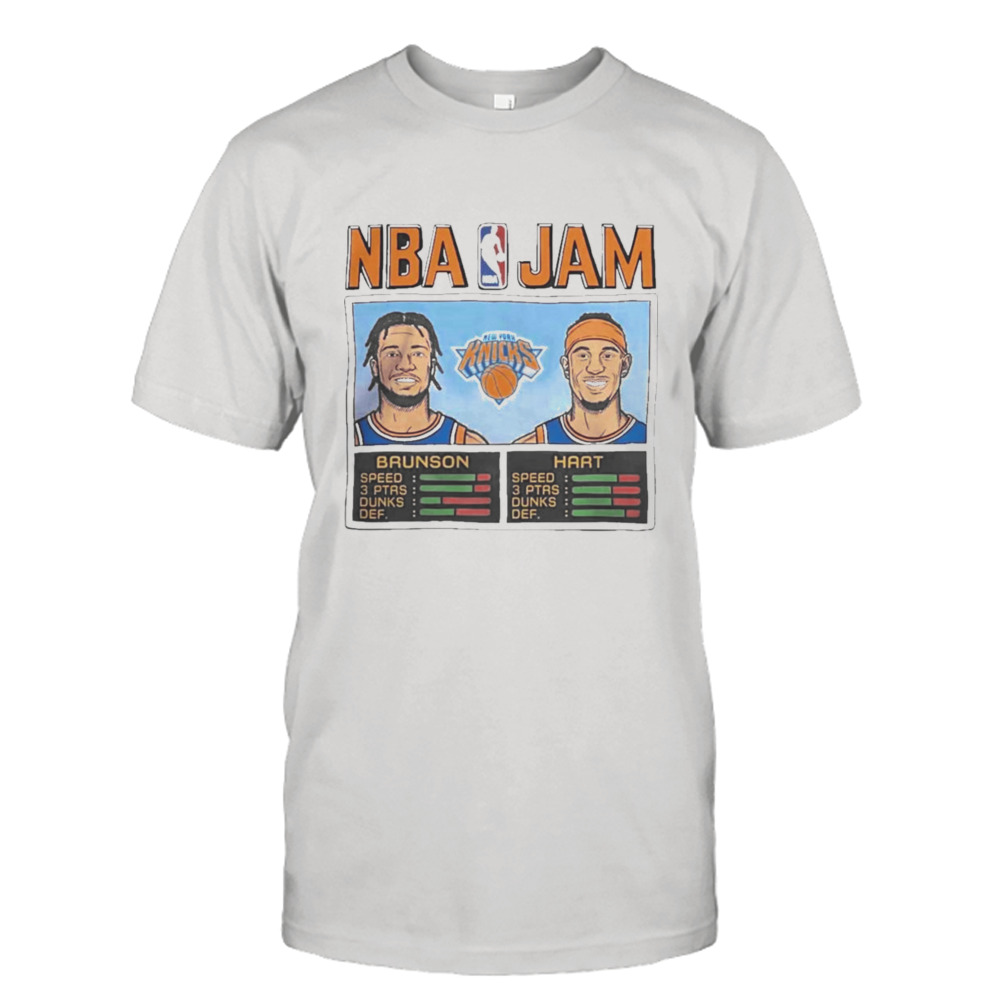 NBA Jam Knicks Brunson And Hart New York Knicks T-Shirt