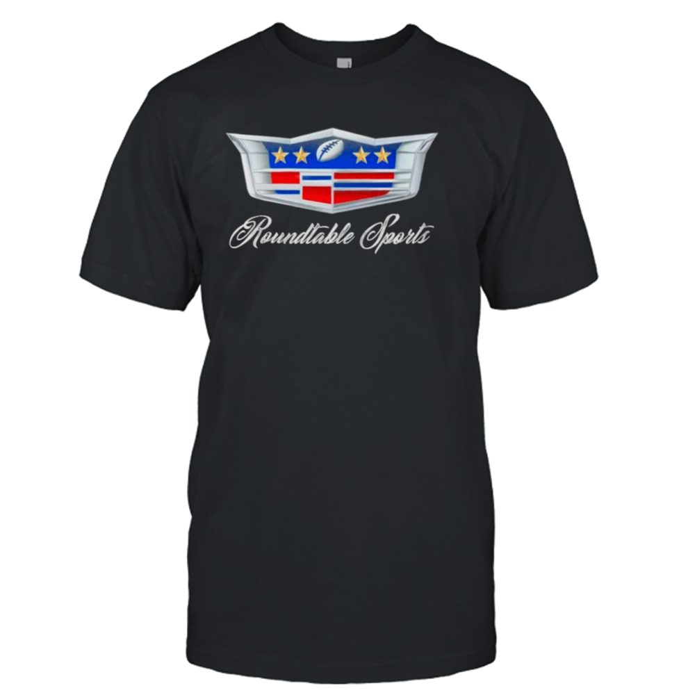 Roundtable Sports Luxury Cadillac parody logo shirt