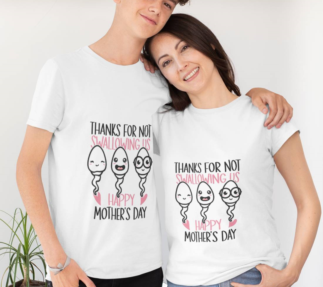 Thank For Not Swallowing Us Happy Mother’s Day 2023 Funny Mom T-Shirt