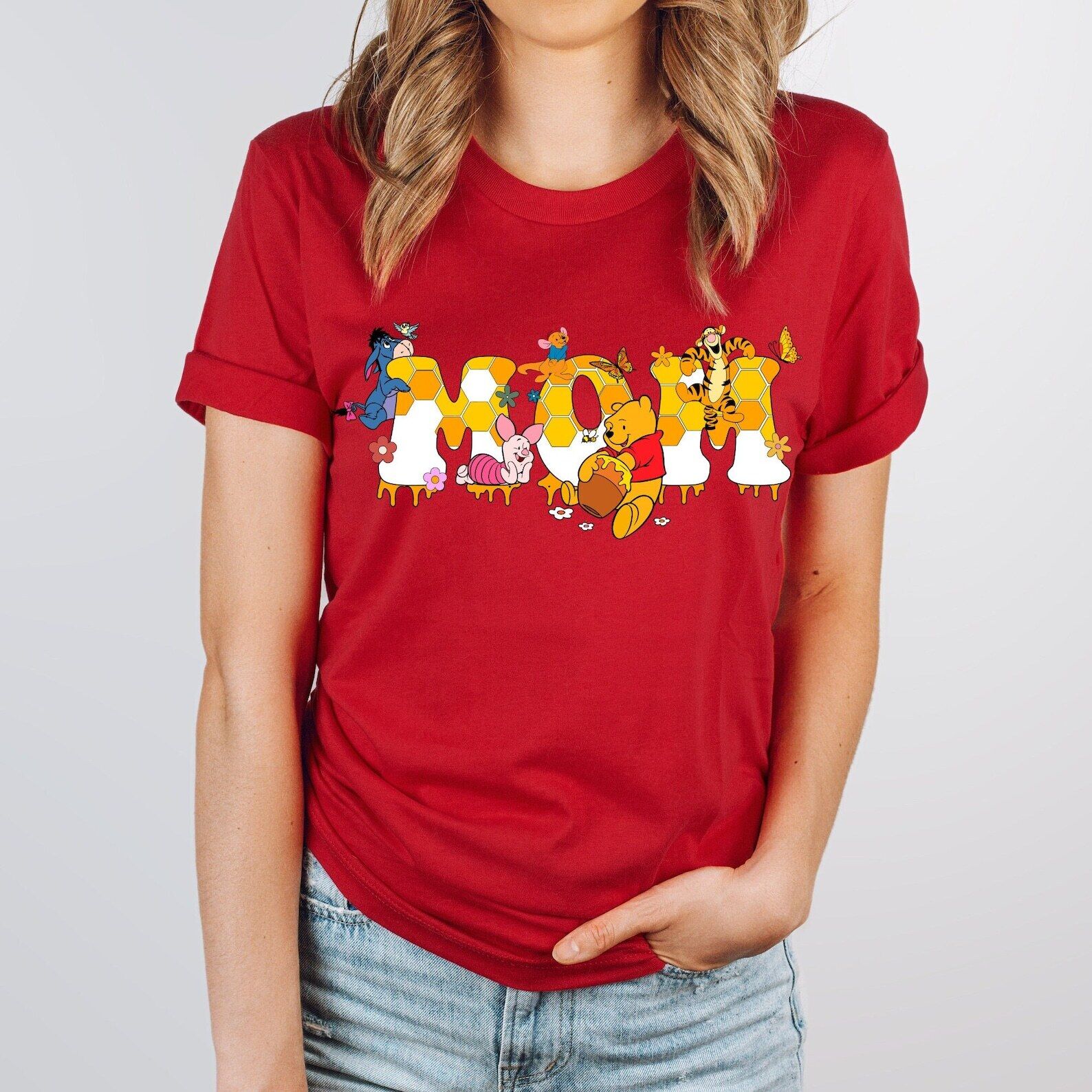 Best Mom Ever Pooh Bear Winnie The Pooh Mother’s Day Tshirt Women