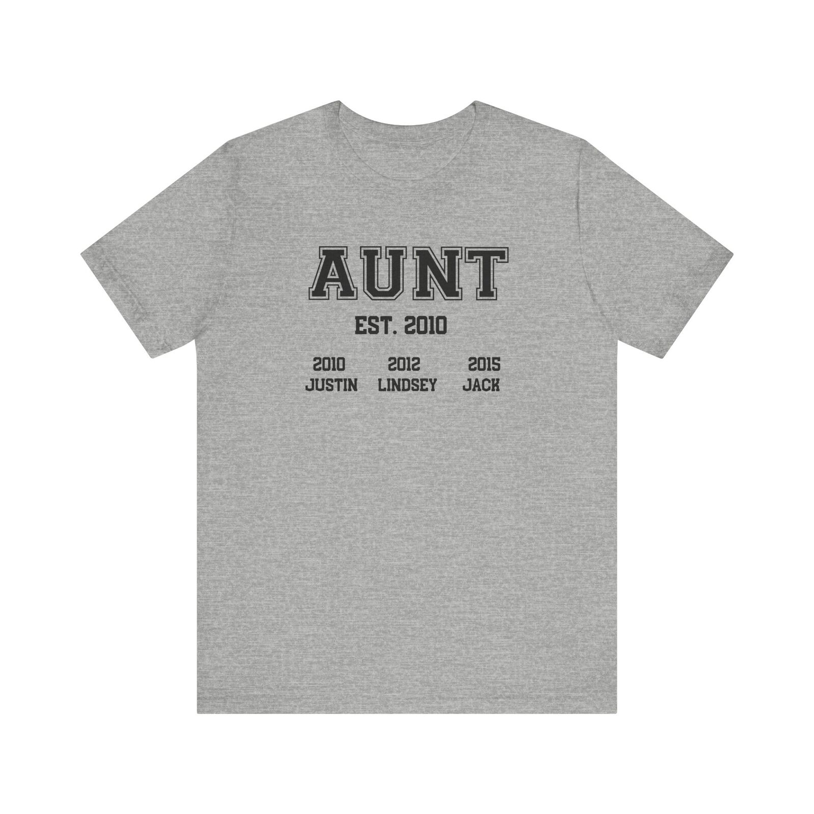 Custom Mother’s Day Shirt Gift For Aunt Aunt Shirt Personalized Auntie Tshirt