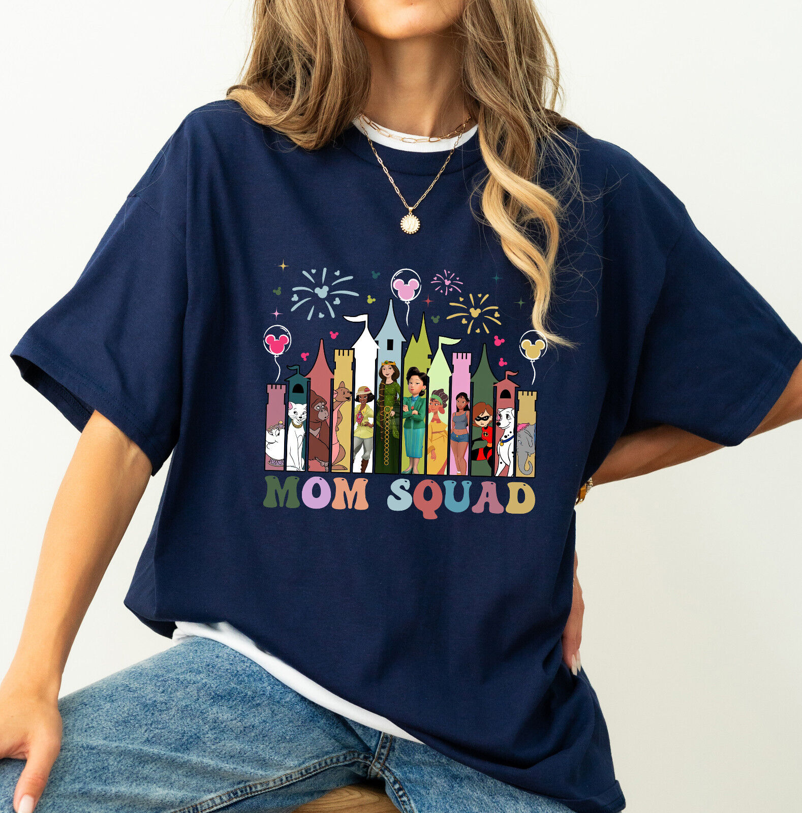 Disney Mom Squad Mother’s Day Tee Mama Gift Unisex Adult Kid Shirt