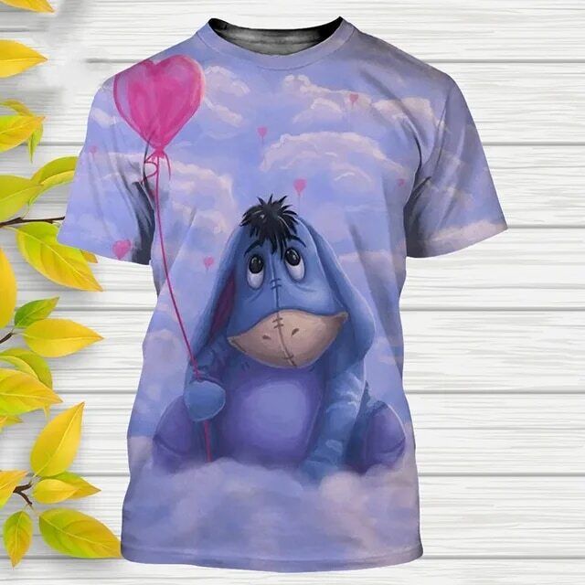 Eeyore Balloon Winnie The Pooh Father’s Day Mother’s Day Birthday Tshirt 3d