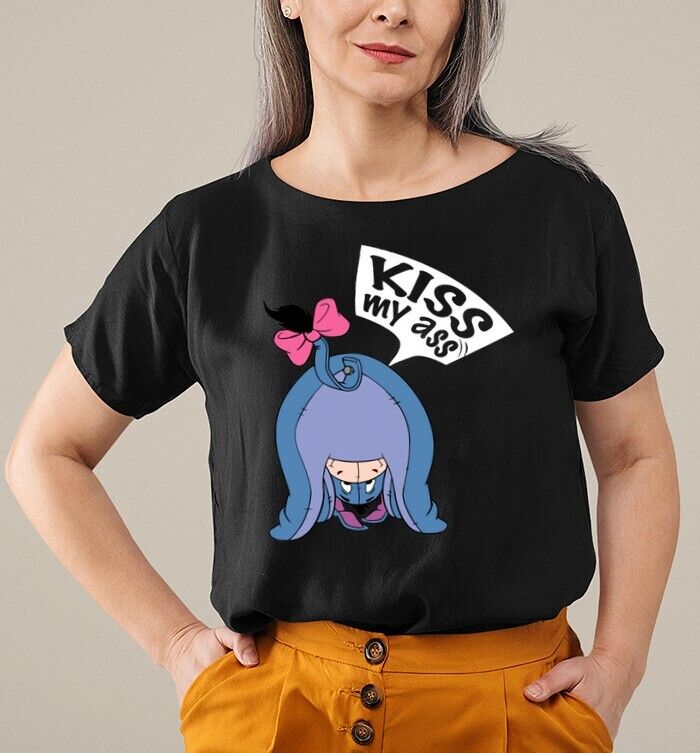 Funny Eeyore Kiss My Ass Winnie The Pooh Mother’s Day Birthday Tshirt Women