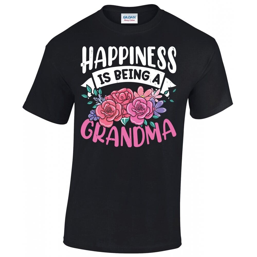 Happiness Is Being A Grandma Mother’s Day Flowers Grandma Gift Unisex T-shirt