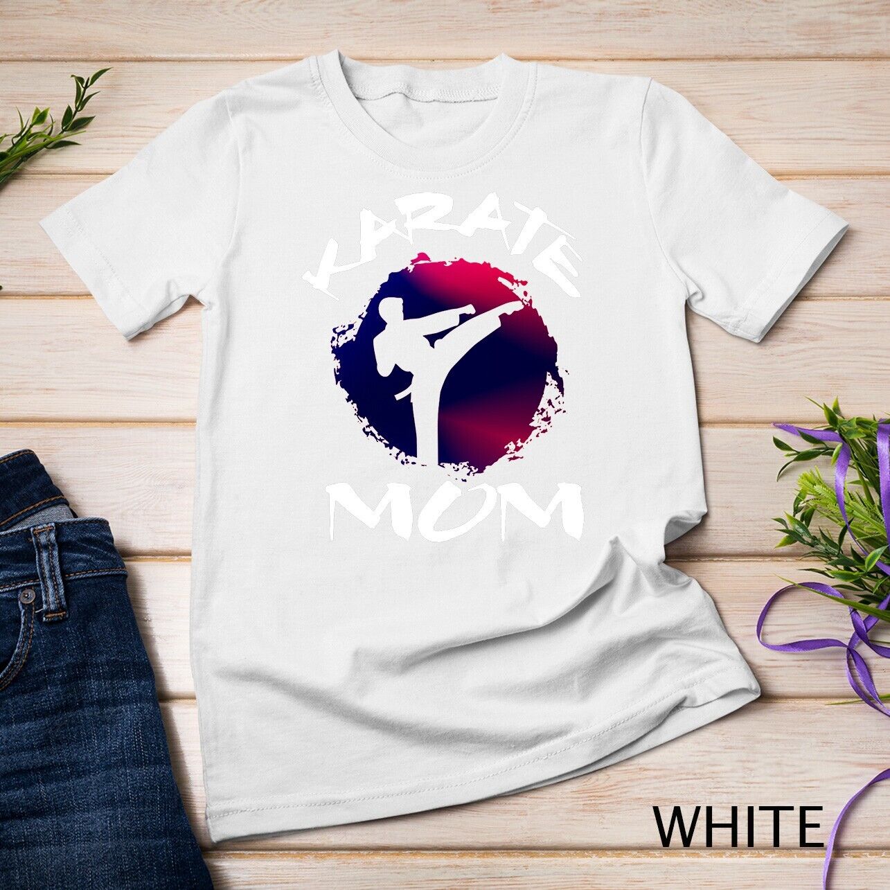 Karate Mom Vintage Martial Art Self And Defense Mother’s Day Unisex T-shirt