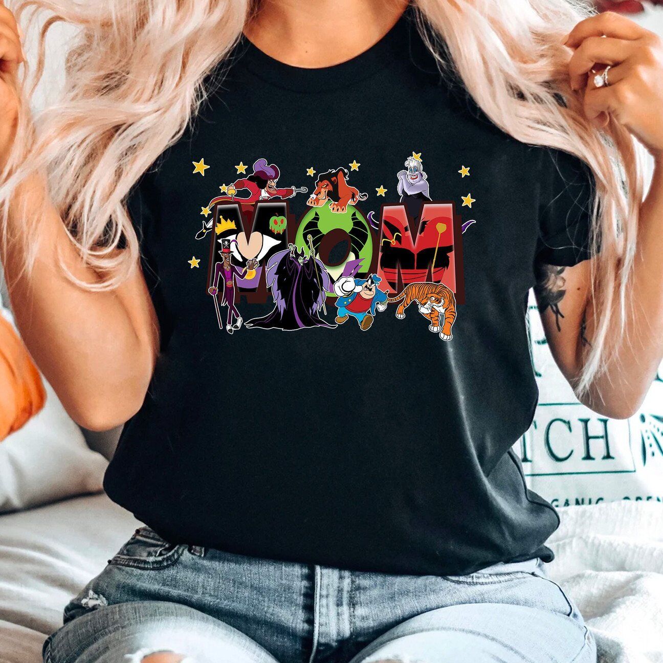 Villains Cartoon Characters Best Mom Ever Happy Mother’s Day Tshirt Women