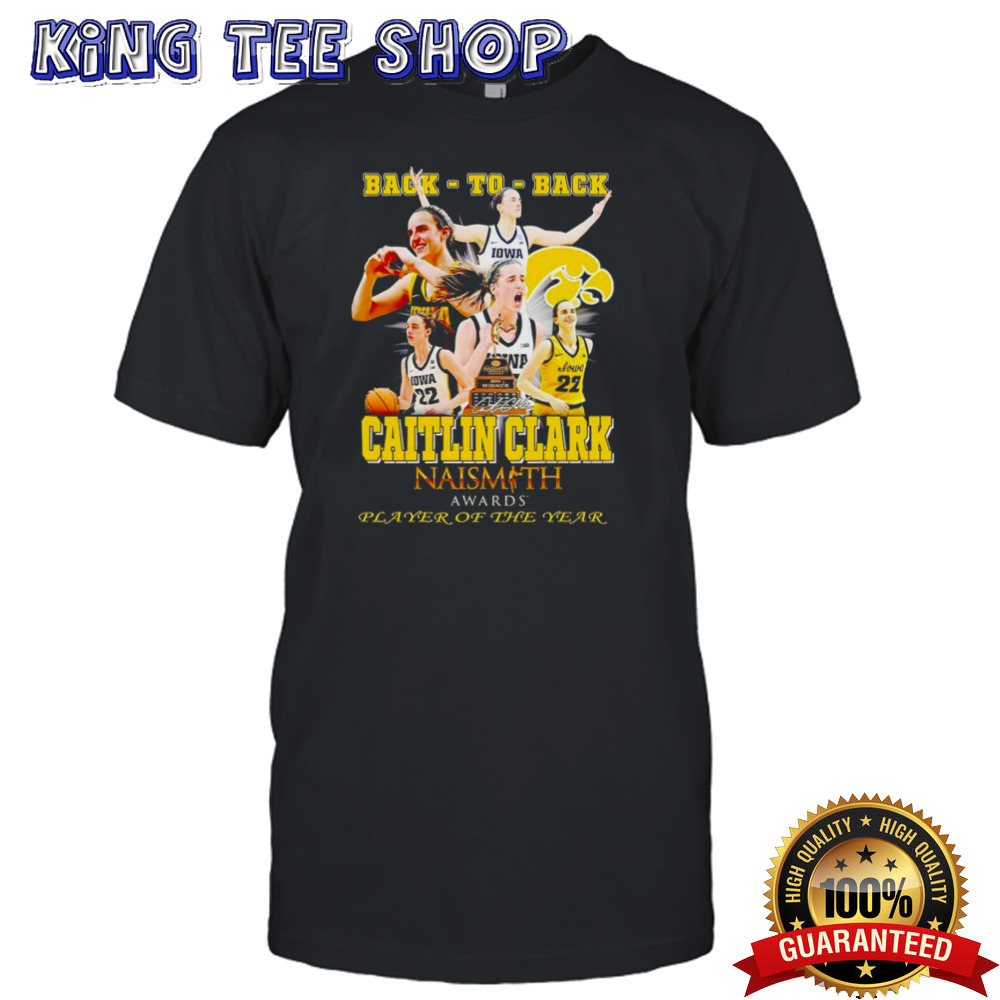 Caitlin Clark Naismith Awards Player of the year signature shirt