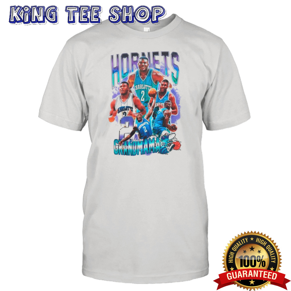 Charlotte Hornets Larry Johnson grandmama shirt