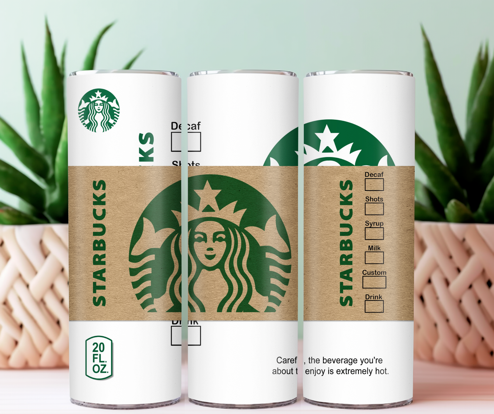 Tumbler Skinny 20oz – With Lid – Starbucks Coffee Cup Travel Tumbler