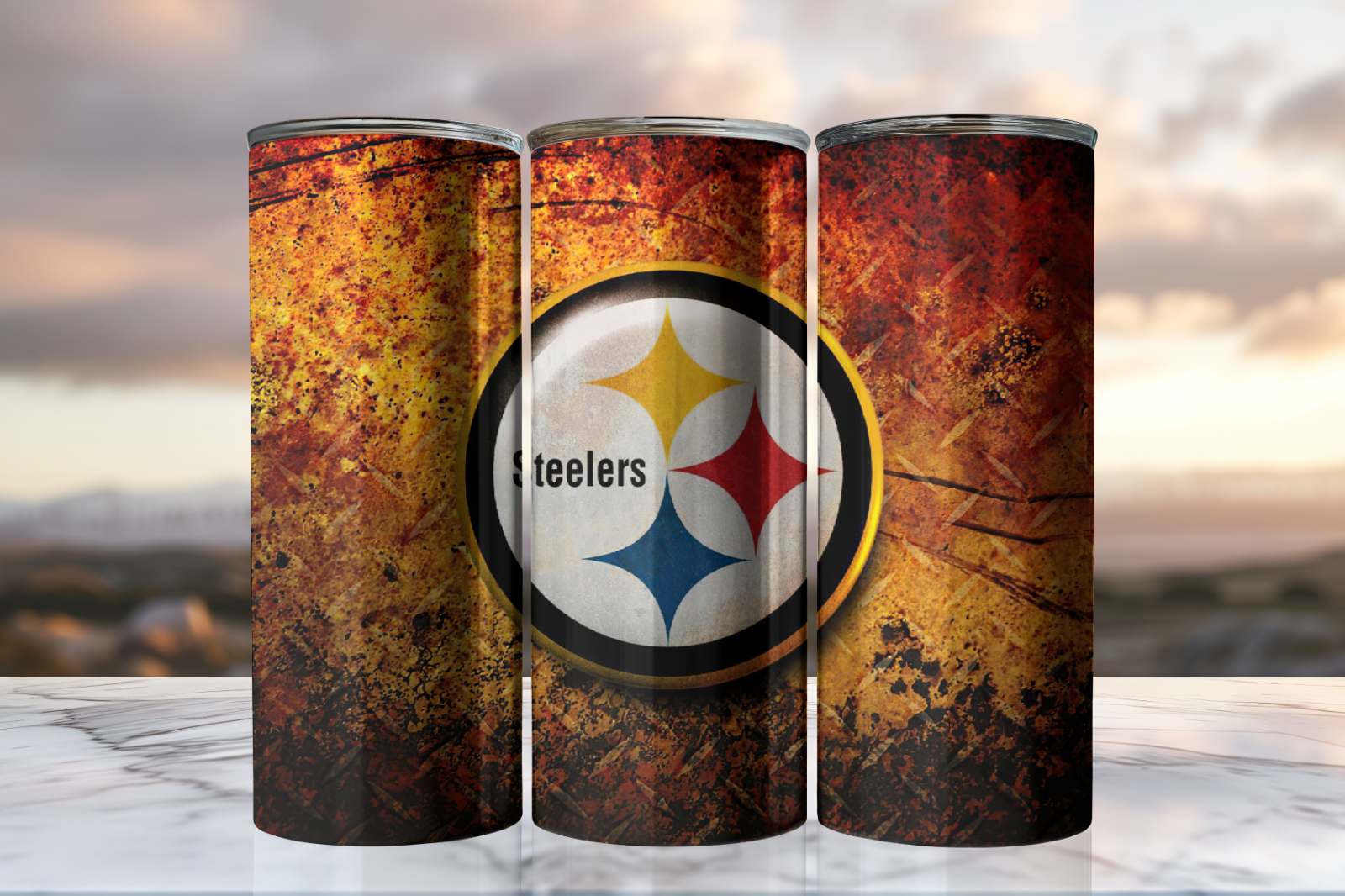 Tumbler Skinny 20oz With Lid – Pittsburgh Steelers – Nfl – Football