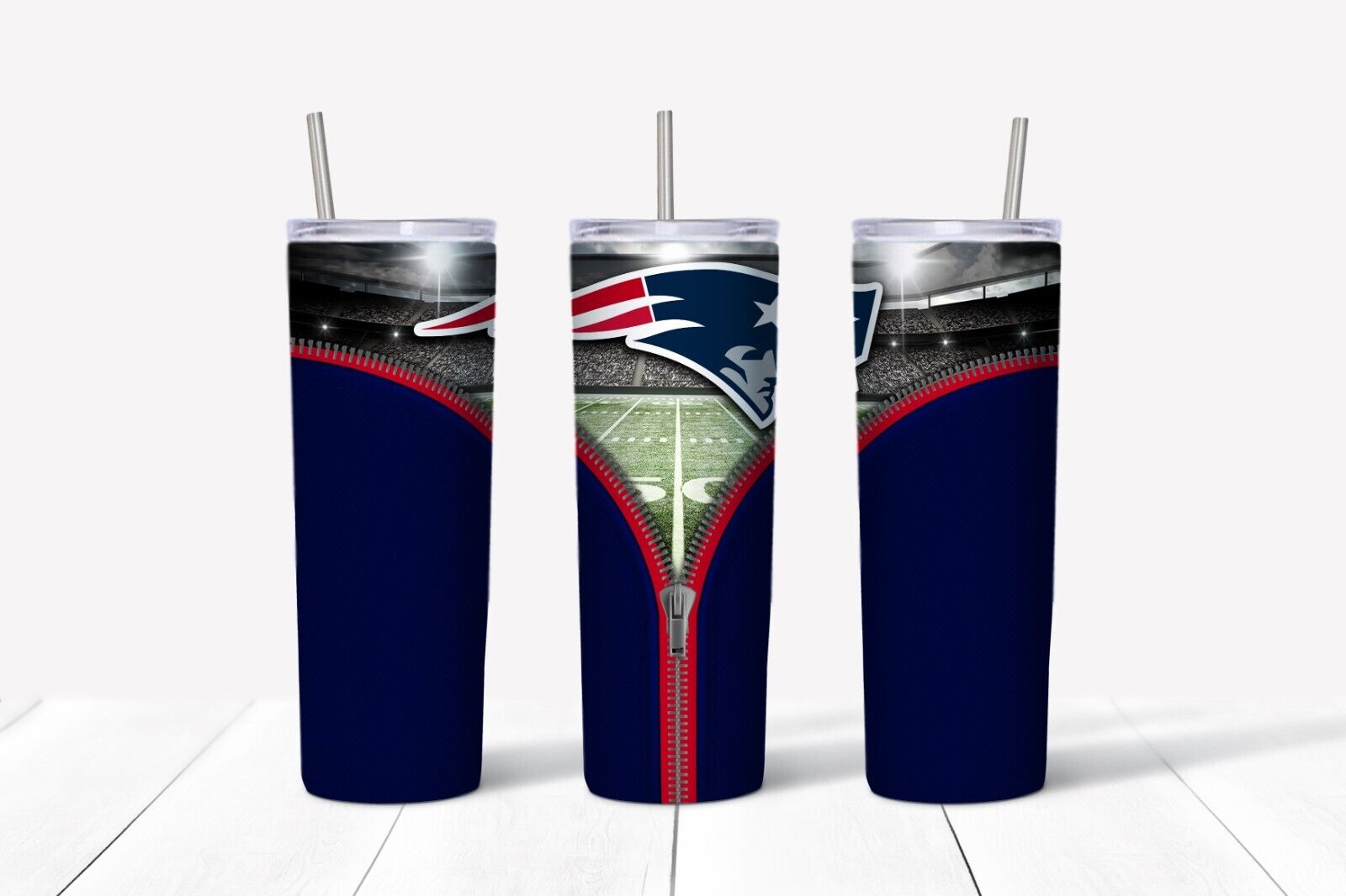 Tumbler Skinny 20oz With Lid – Zipper New England Patriots – Nfl