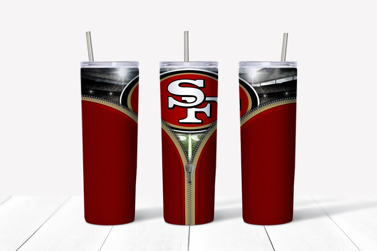Tumbler Skinny 20oz With Lid – Zipper San Francisco 49ers – Nfl