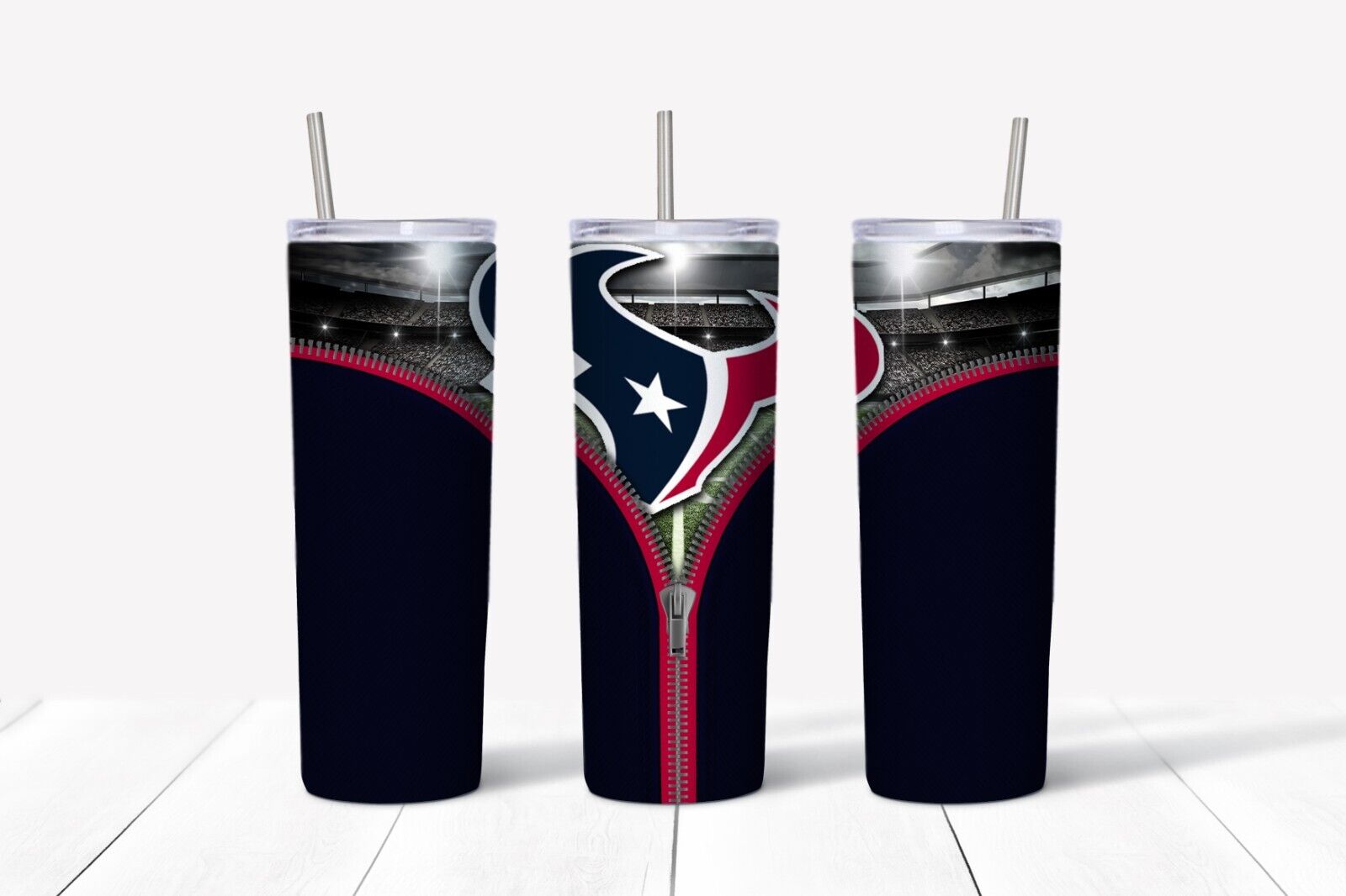 Tumbler Skinny 20oz With Lid -zipper Houston Texans – Nfl