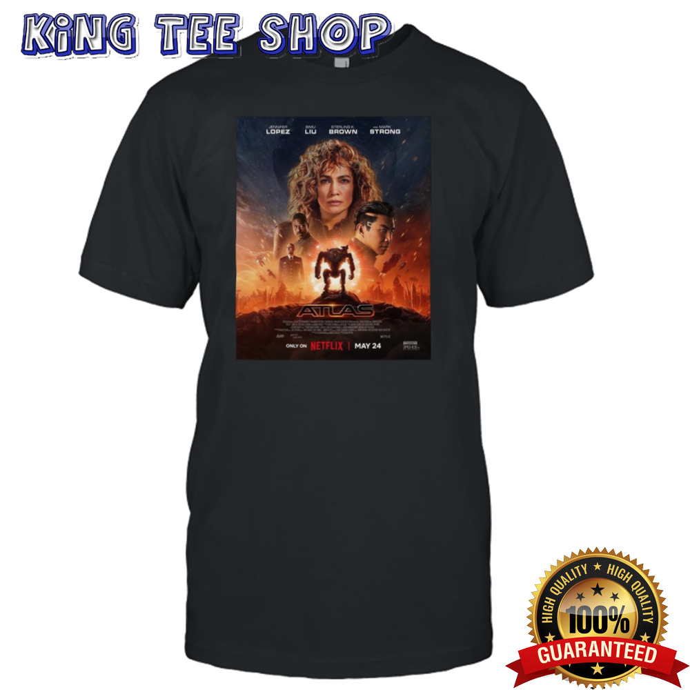 Incredible Poster For Brad Peyton’S Atlas Starring Jennifer Lopez Releasing On Netflix On May 24 Tee