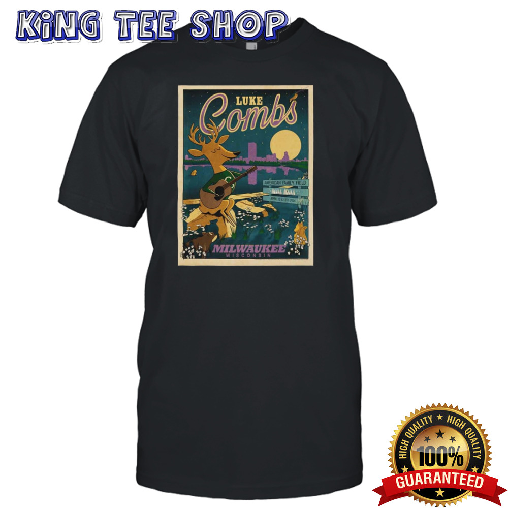 Luke Combs Milwaukee Wisconsin April 12 13 2024 American Family Field Tee