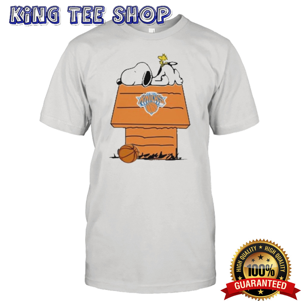 New York Knicks Nba Basketball Snoopy Woodstock House 2024 Tee