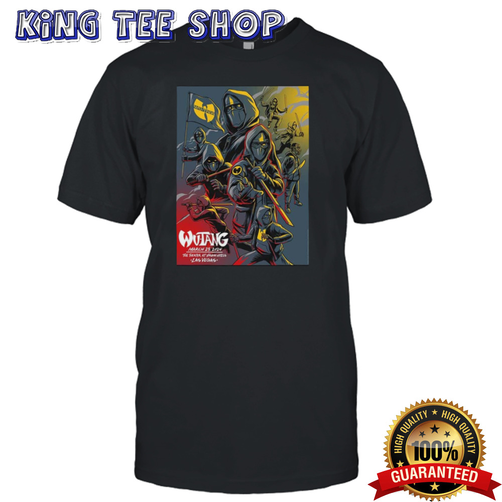 Wu-Tang Clan Las Vegas March 23 2024 Limited Exclusive Edition The Theater At Virgin Hotels Tee