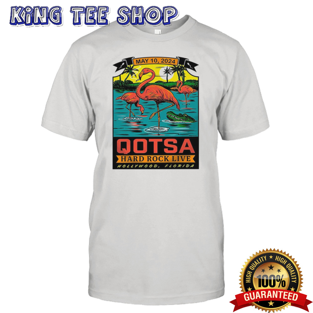 Queens Of The Stone Age Hard Rock Live Hollywood Florida Tonight May 10 2024 The End Is Nero Merchandise Tee
