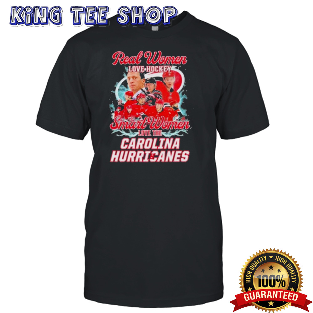 Real Women Love Hockey Smart Women Love The Carolina Hurricanes 2024 Tee