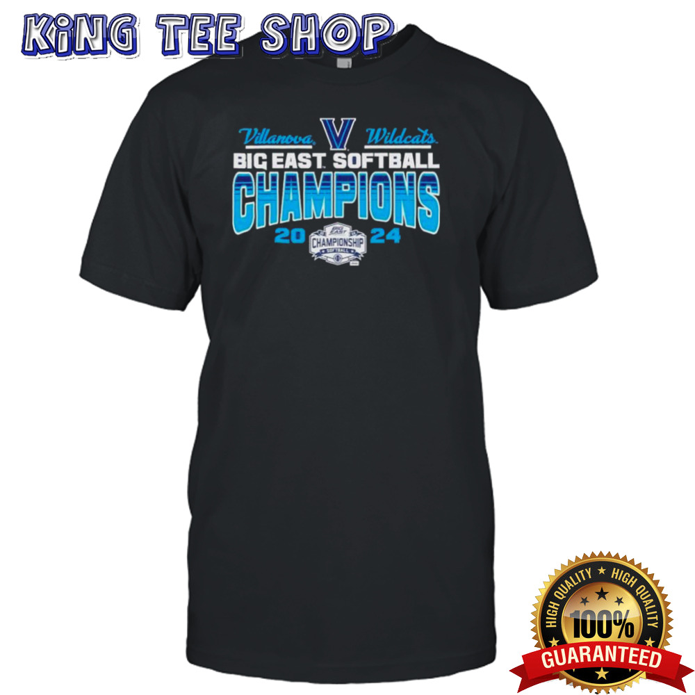 Villanova Wildcats 2024 Big East Softball Tournament Champs Tee