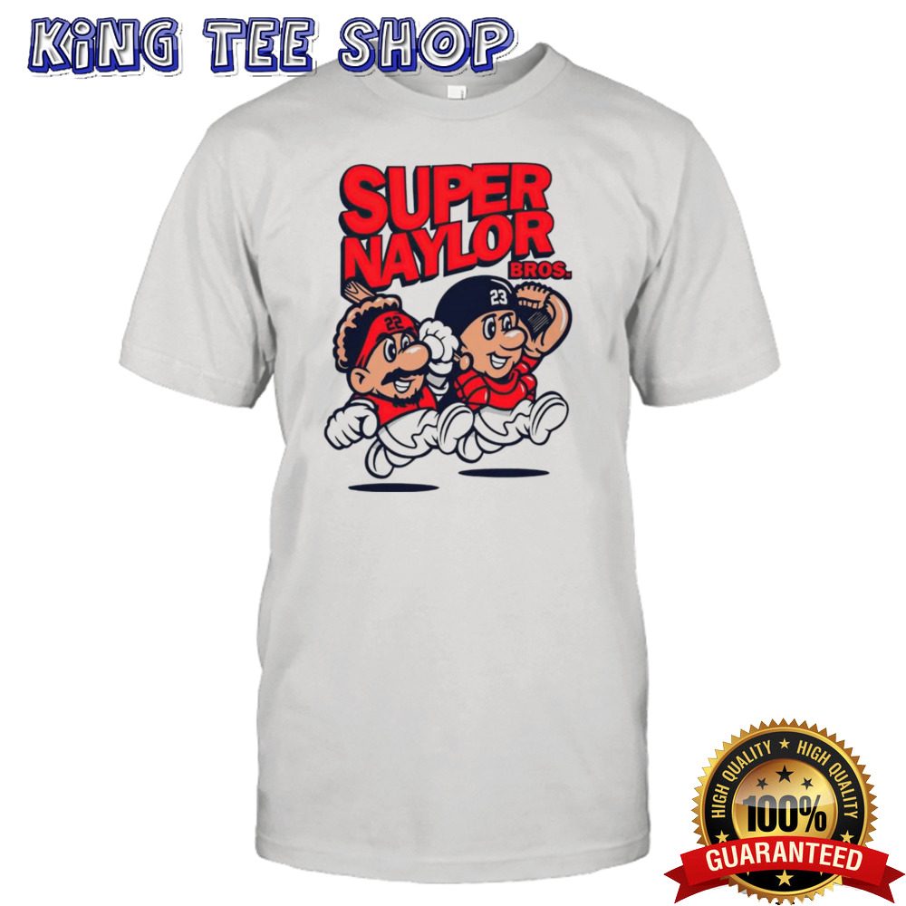 Josh and Bo Naylor Super Naylor Bros Cleveland Guardians shirt