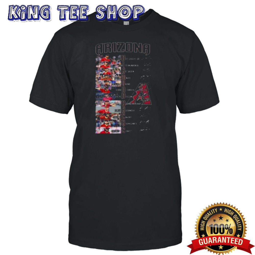 Arizona Diamondbacks All Team Players 2024 Signatures T-Shirt
