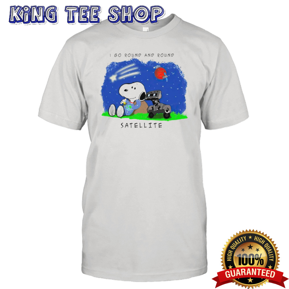 Snoopy I go round and round satellite shirt