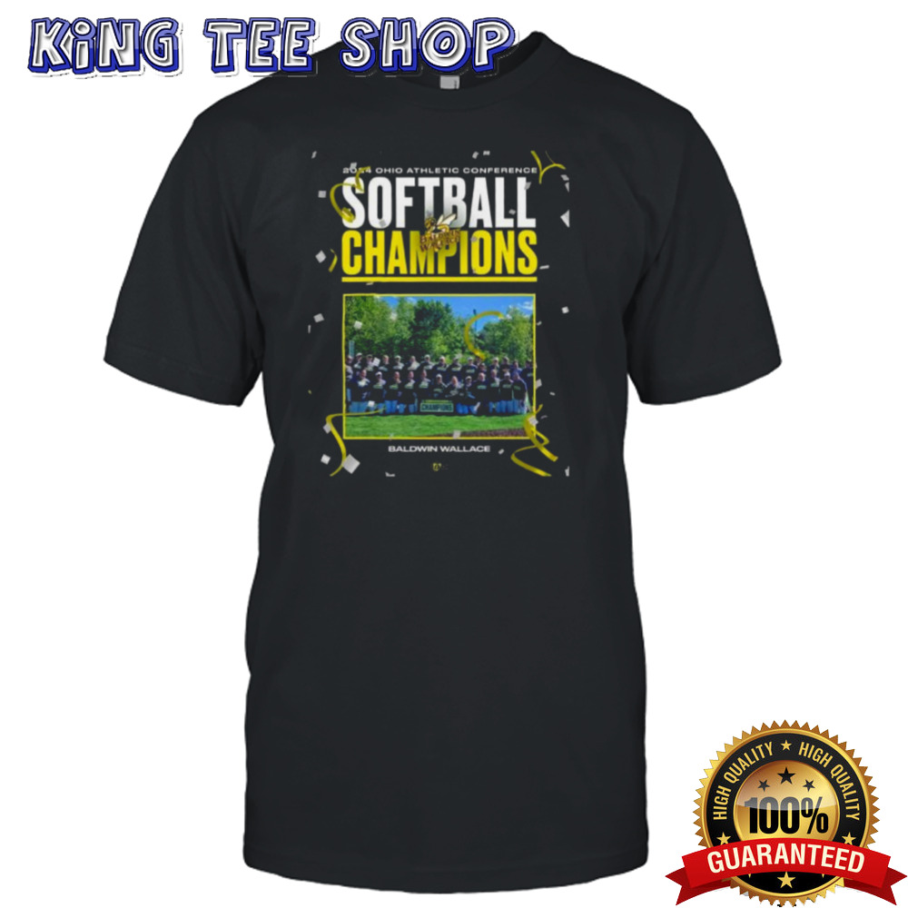 Baldwin Wallace Softball 2024 Ohio Athletic Conference Champions T-Shirt