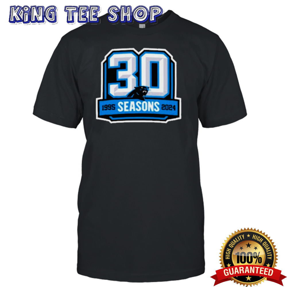 Carolina Panthers 30th Anniversary 1995-2024 Logo Shirt
