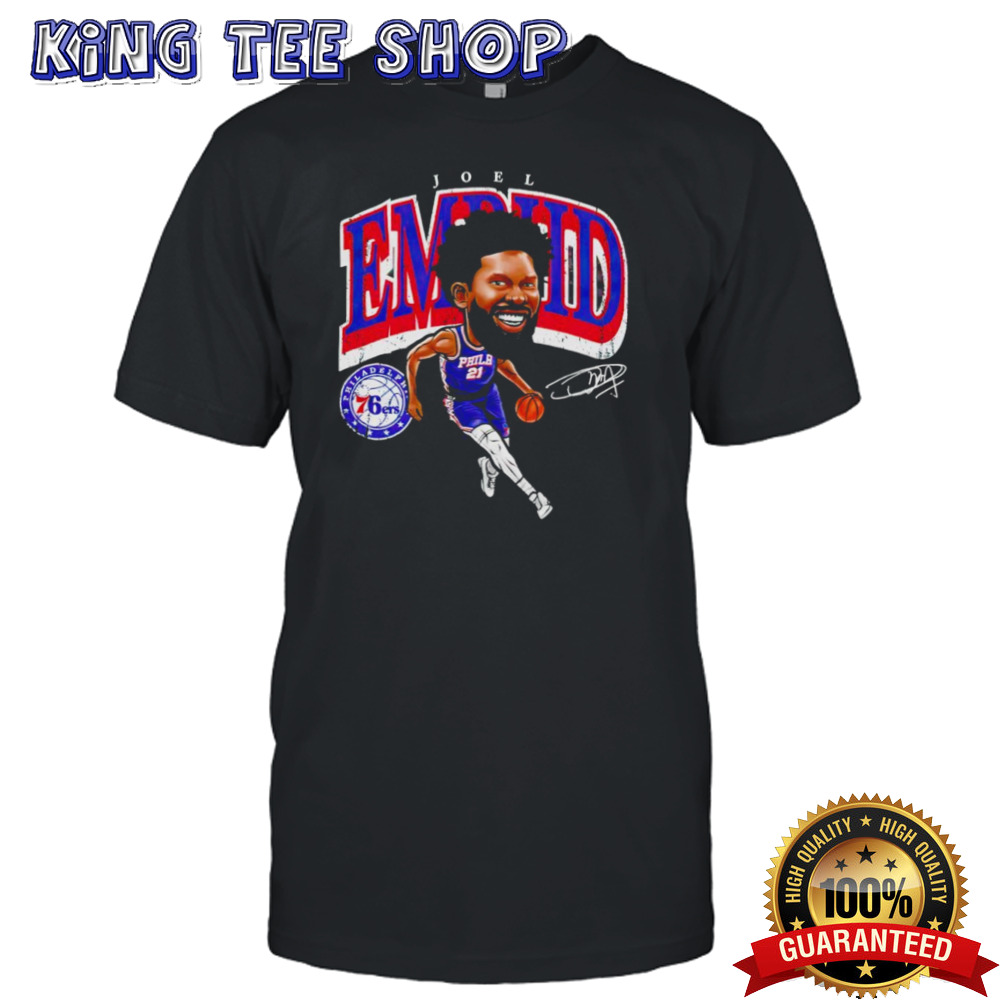 Joel Embiid Philadelphia 76ers cartoon shirt
