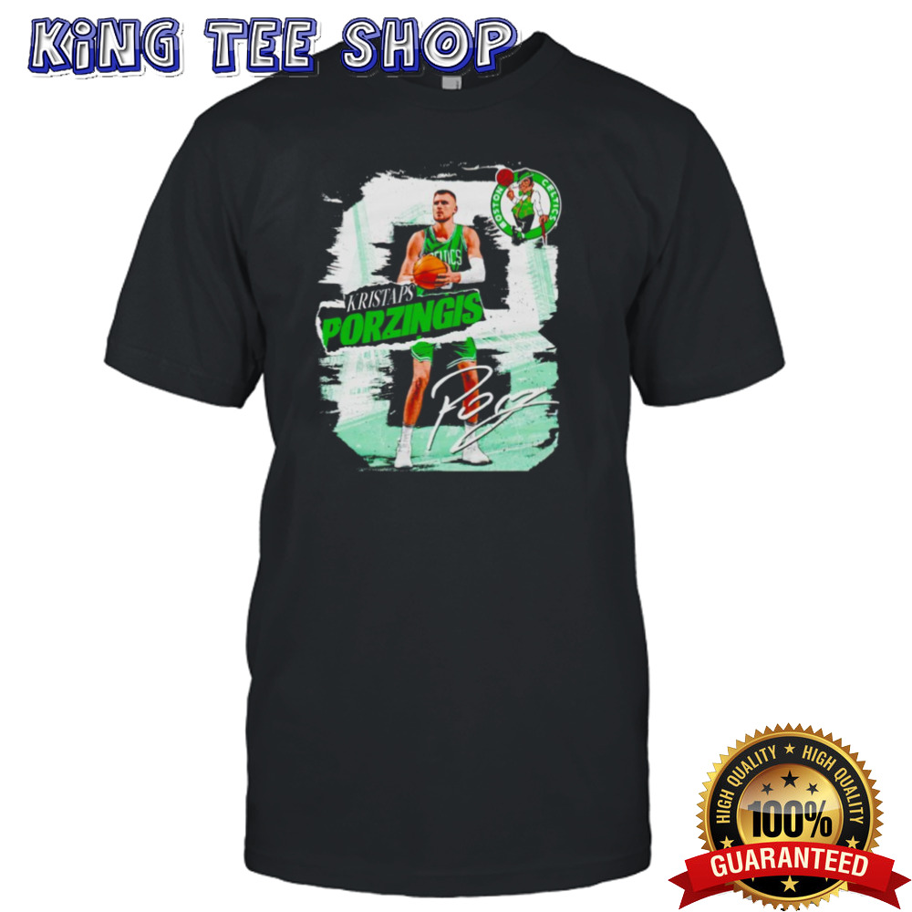 Kristaps Porzingis Boston Celtics rough shirt
