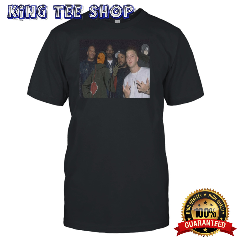 Anime References In Rap Songs Part 3 Uchiha Obito x Eminem x Ice Cube x Snoop Dogg x Dr Dre T-Shirt