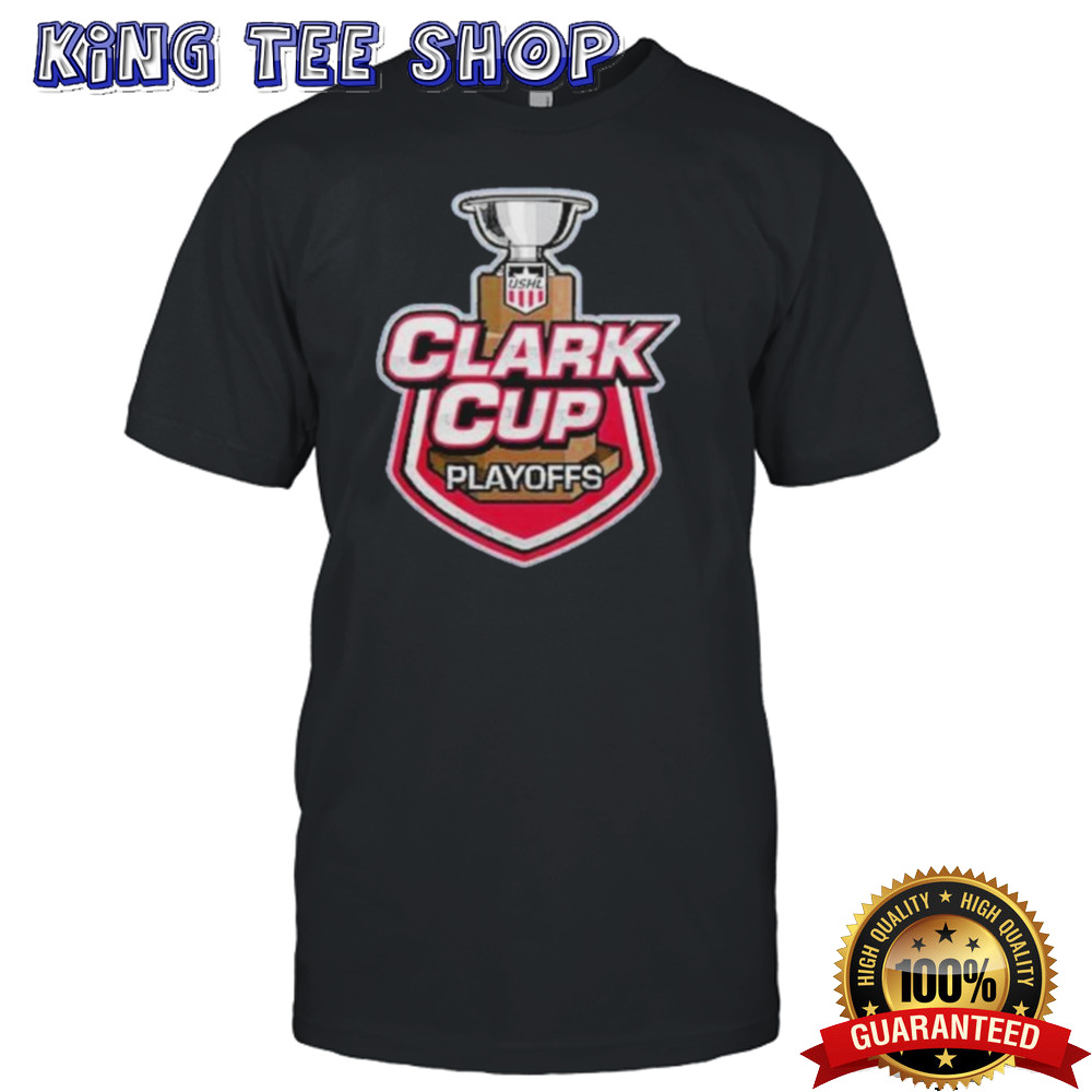 Official Fargo Force 2024 USHL Clark Cup Playoffs Champions Trophy Shirt