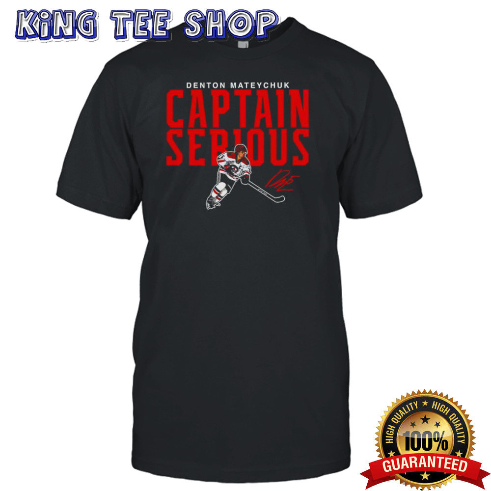 Denton Mateychuk captain serious shirt