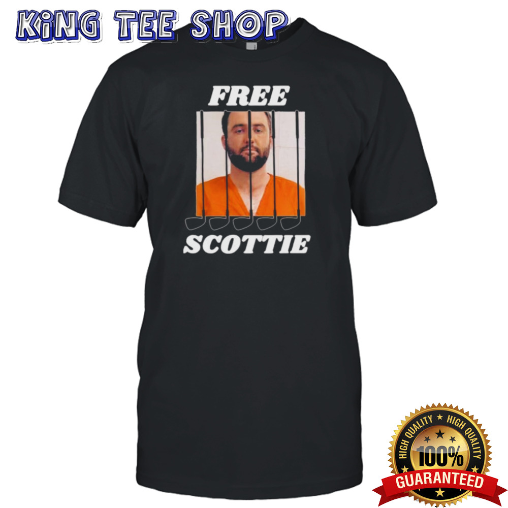 Official Free Scottie Golfer Mugshot Scottie Scheffler Shirt