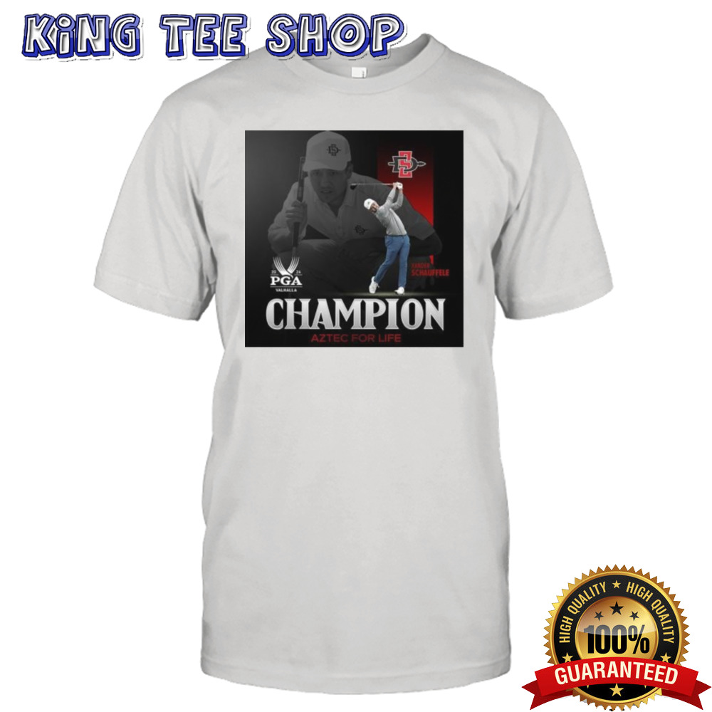 Schauffele Xander 2024 PGA Championship Aztec For Life Shirt