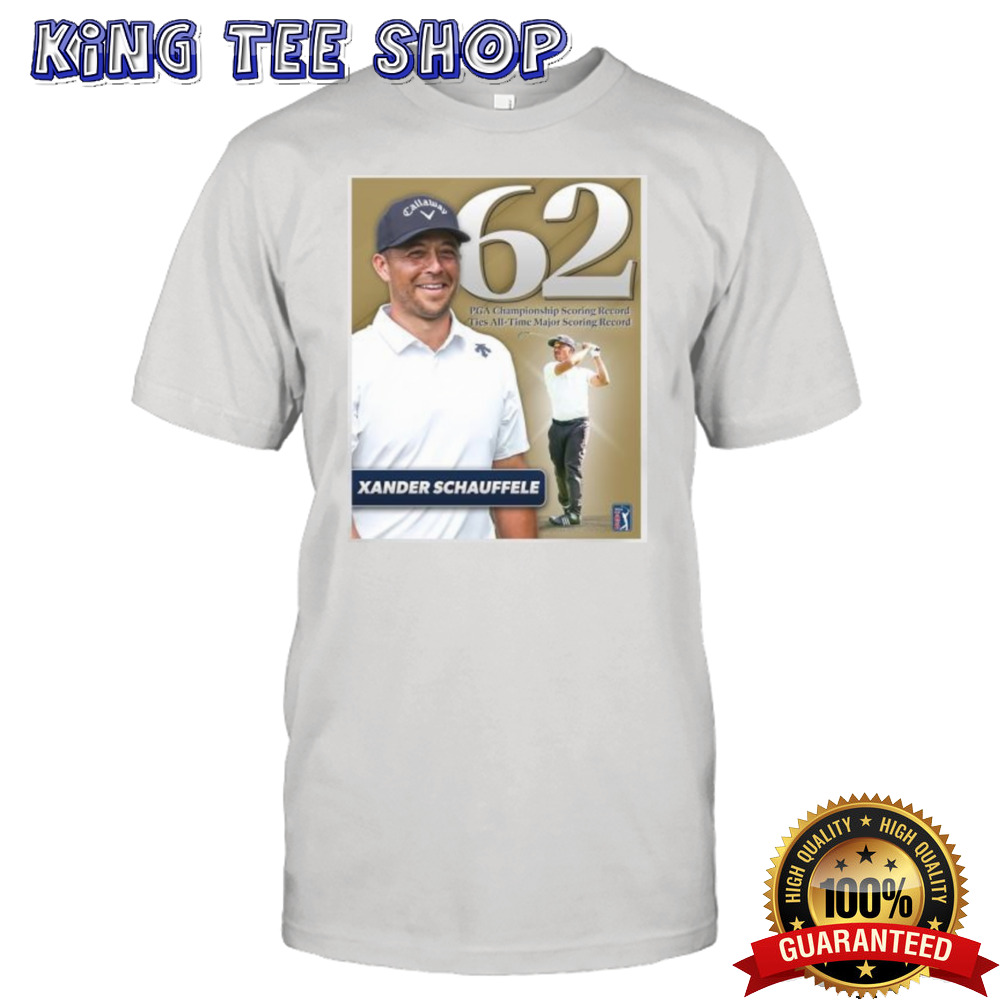 Schauffele Xander 62 PGA Championship Scoring Record Shirt