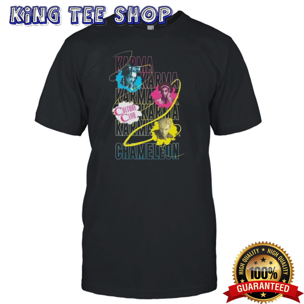 Culture Club Karma Chameleon Band Black Shirt
