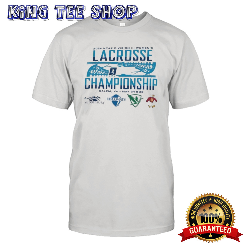 Official Salem, VA 2024 NCAA Division III Women’s Lacrosse Championship Shirt