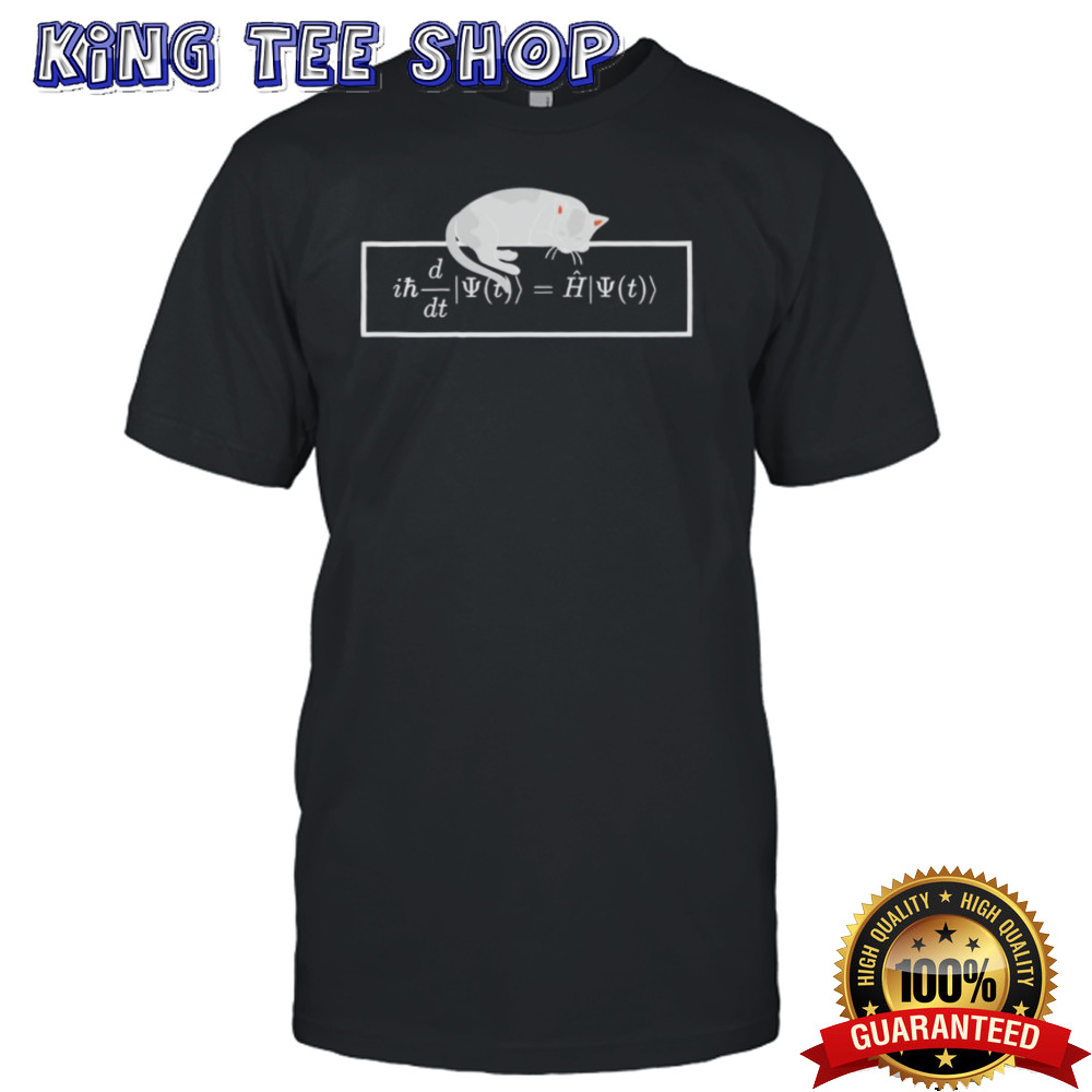 Schrodinger equation cat shirt